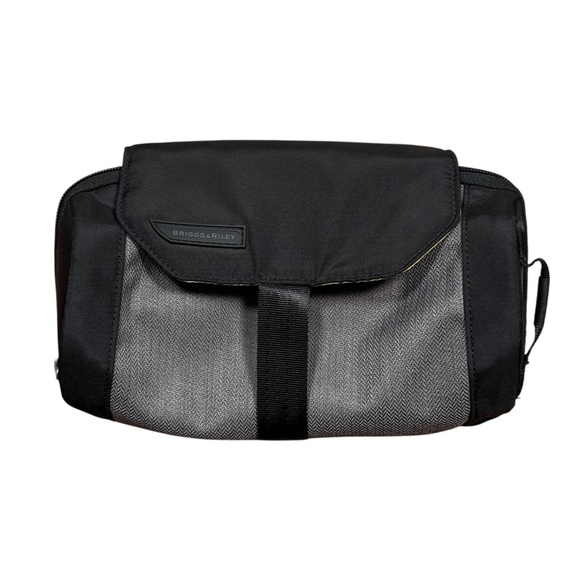 Briggs & Riley BRX Express Hanging Toiletry Kit Bag Black Gray Green - Picture 1 of 12